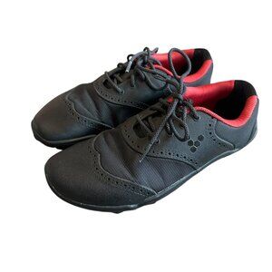 Vivobarefoot Black Linx Golf Shoes Lace Up Athletic Athleisure Size 39 8.5 Women